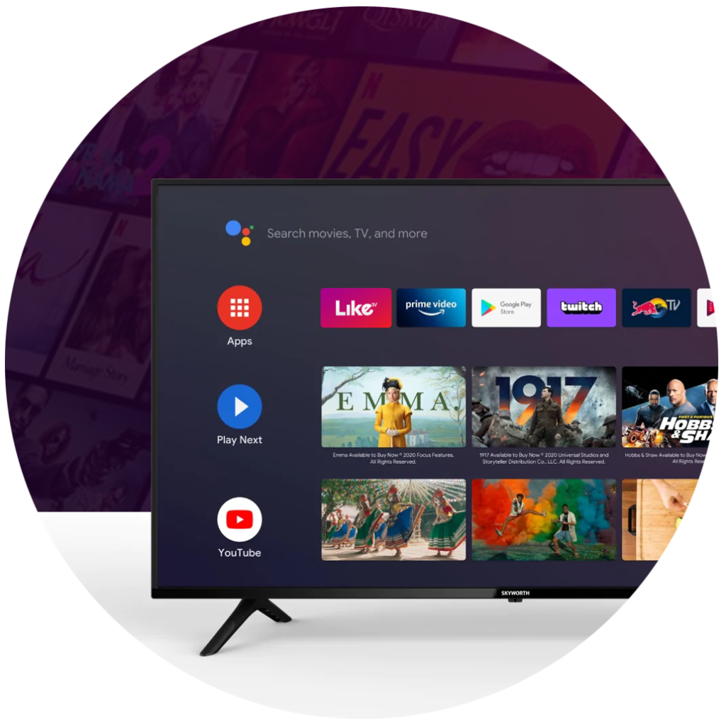 TV con apps